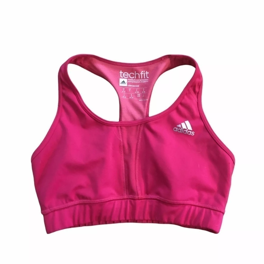 Adidas Techfit Clima Cool Sports Bra Pink size small